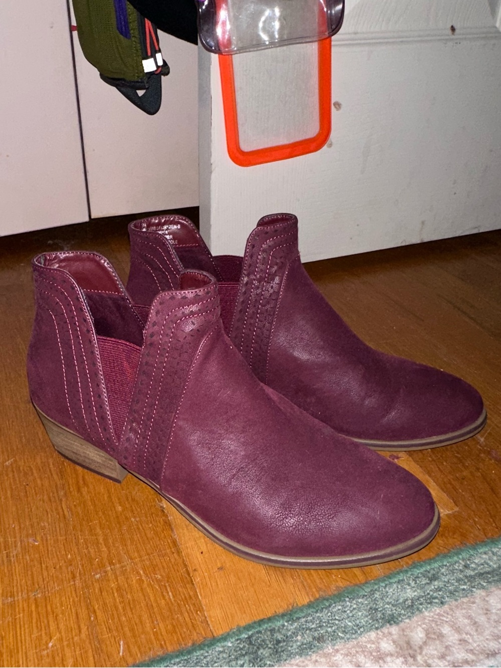 Women's MIA Burgundy Suede Ankle Boots
